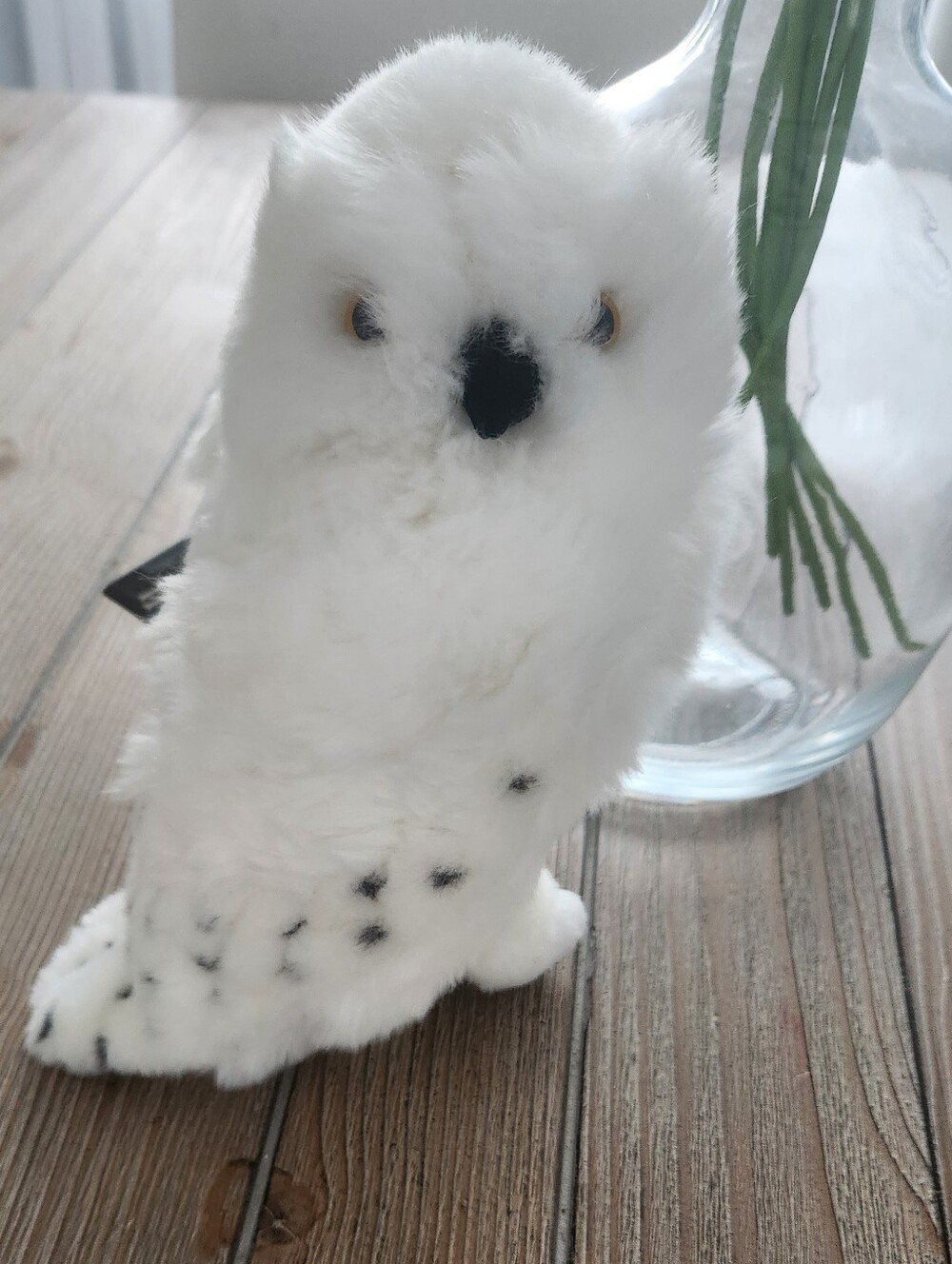 Harry Potter Hedwig plush. White and Black Snowy Owl Plush NWT